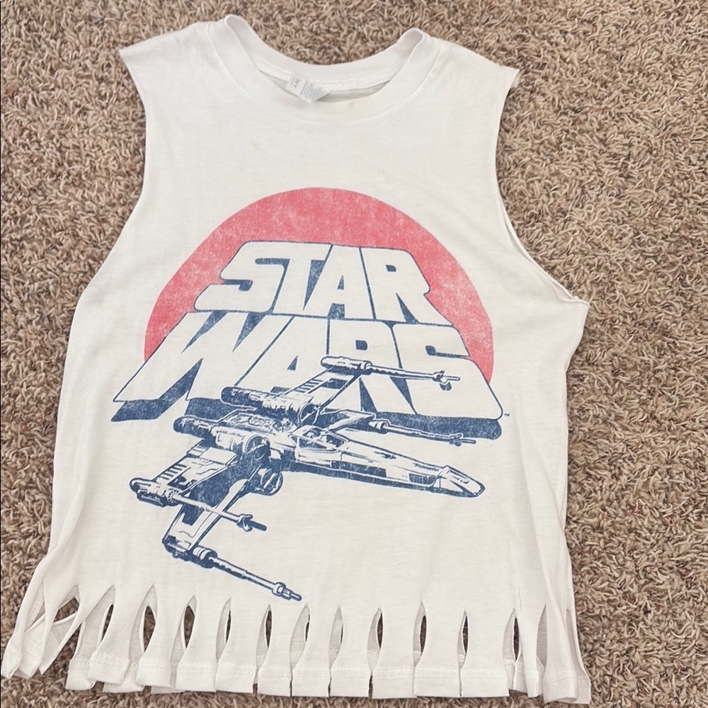 Star Wars Kids Sleeveless White Top